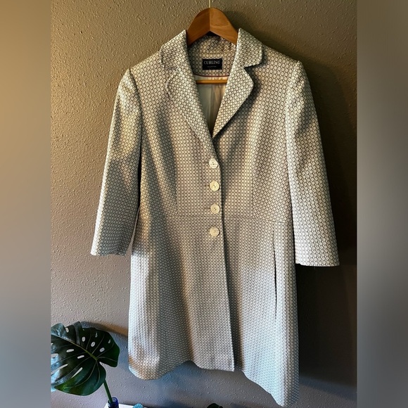 Curling Collection Jacquard 3/4 Sleeve Jacket- Made in France - Picture 8 of 16